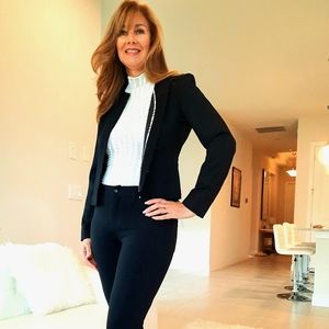 Burberry Black Suit Jacket